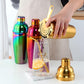 Frendorf | Gold Cocktail-Shaker 500 ml Premium Edelstahl Barkeeper Mixer für die Hausbar Professionelle Verwendung Auslaufsicheres Martini-Shaker-Set zum Mischen von Getränken Cocktails Margarita Mojito Old Fashioned