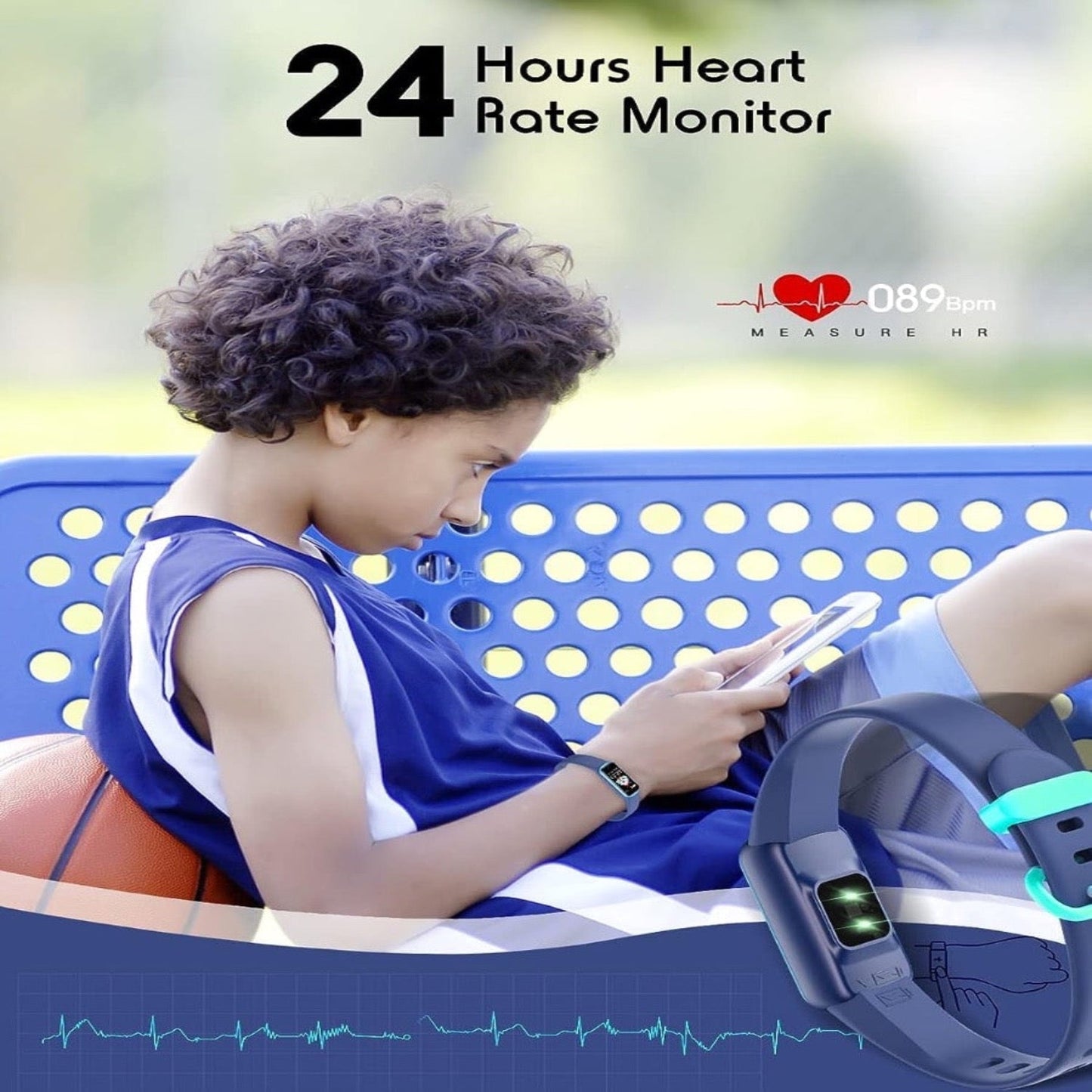 Frendorf | Kinder-Smartwatch mit GPS, Fitness-Tracking und Gesundheitsfunktionen – Viona