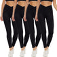 4er-Pack Hochtaillierte Kompressionsleggings