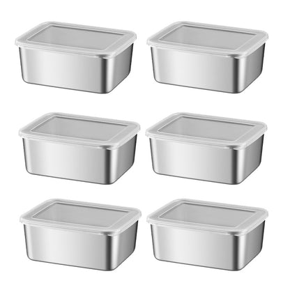Frendorf | Edelstahl Lebensmittel Aufbewahrungsbehälter mit Deckel, Mittagessen, Snack Aufbewahrungsbox