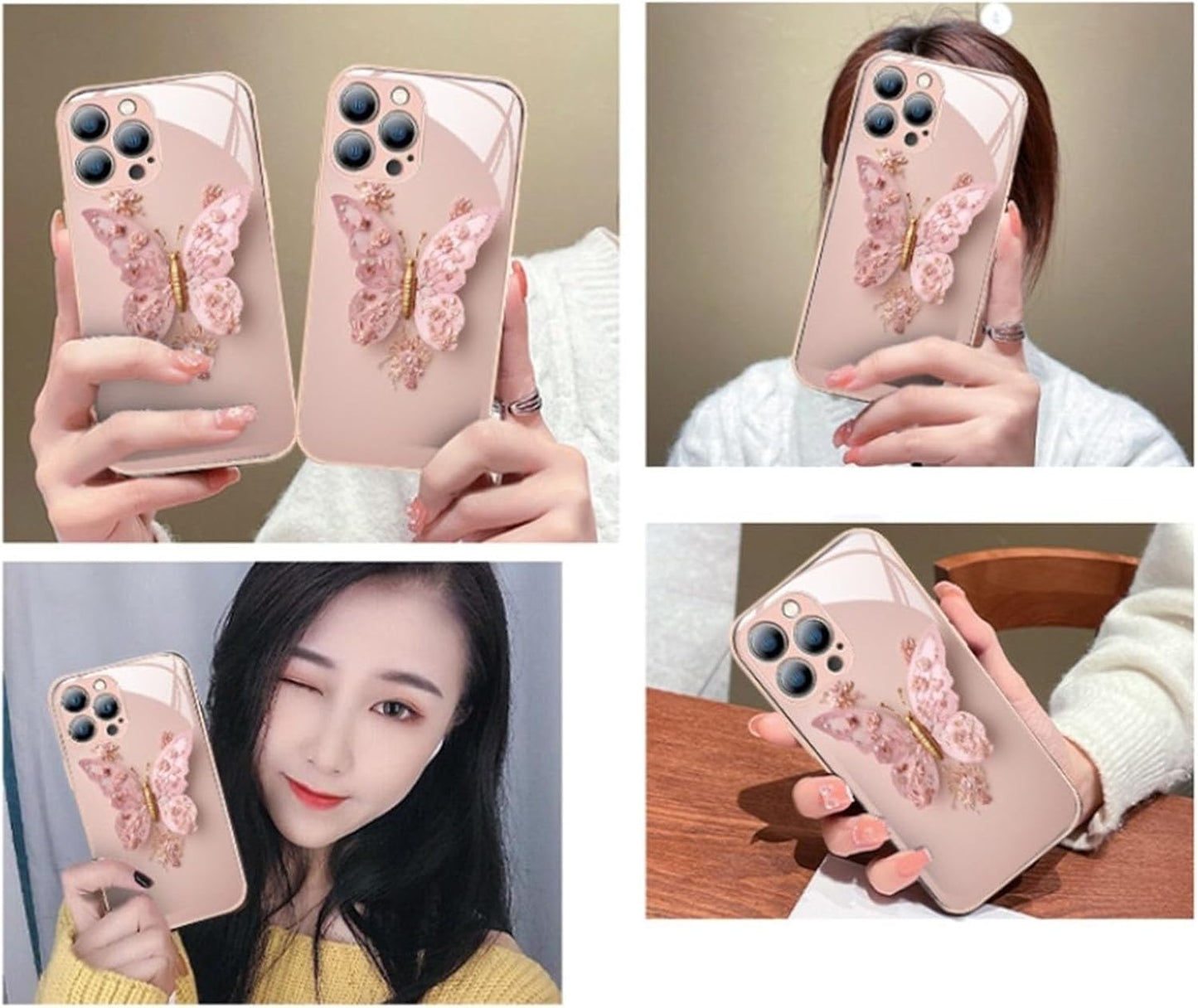 Frendorf | 3D-Schmetterlingsglas für iPhone | Eleganter Schutz in 3D | 1+1 GRATIS