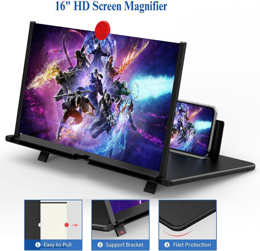 Frendorf | 16 Zoll Telefon Bildschirm Vergrößerungsglas Für Filme, Videos Und Spiele