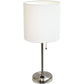 Stick Charging Outlet - Tischlampe mit Stofflampenschirm und Ladefunktion