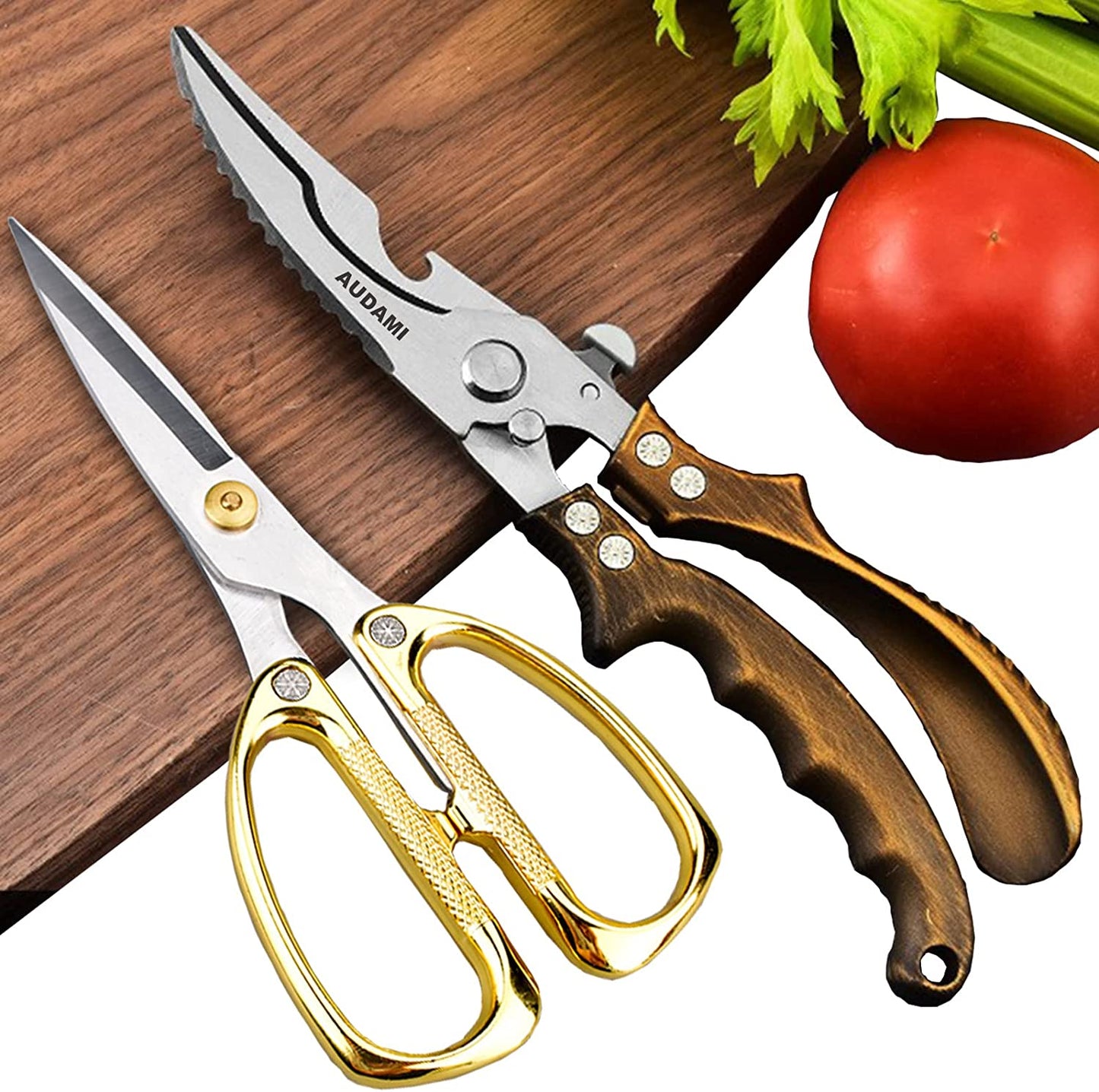 Frendorf | Küchen-Scheren Schwerlast-Küchenscheren-Set 2-Pack, Geflügelscheren Schwerlast-Profischnell