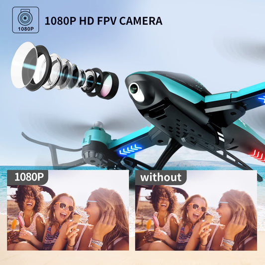 Frendorf | RC Helicopter Drone mit 1080P HD Kamera für Kinder Erwachsene