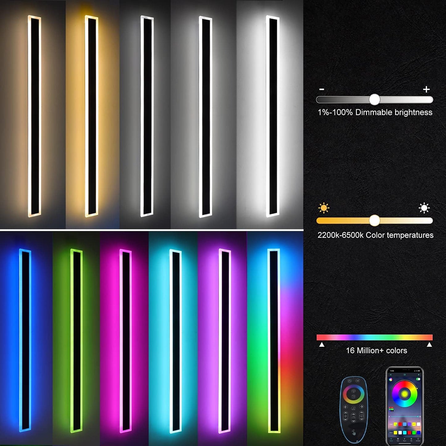 Frendorf | Außen-LED-Wandlicht Modern Dimmbar Streifen