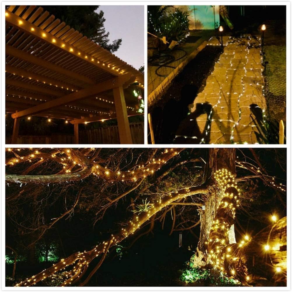 Frendorf | Solar-Lichterkette, 8 cm LED-Lampen, wasserdichte Außenfeenlichter, energieeffiziente dekorative Beleuchtung für Gärten, Terrassen, Balkone und Veranstaltungen, automatische Ein/Aus-Funktion mit Solaraufladung