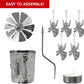 Frendorf | Halloween Iron Spider Runde Glas Kerzenhalter – Gothic Teelicht Laterne – Haunted House Tischdeko – Spooky Metall Spinnennetz Kerzenständer – Horror-Themen Halloween Dekoration