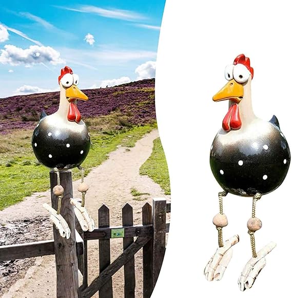 Lustige Hühner | Hochwertige Gartenstecker - der einzigartigste Blickfang des Jahres