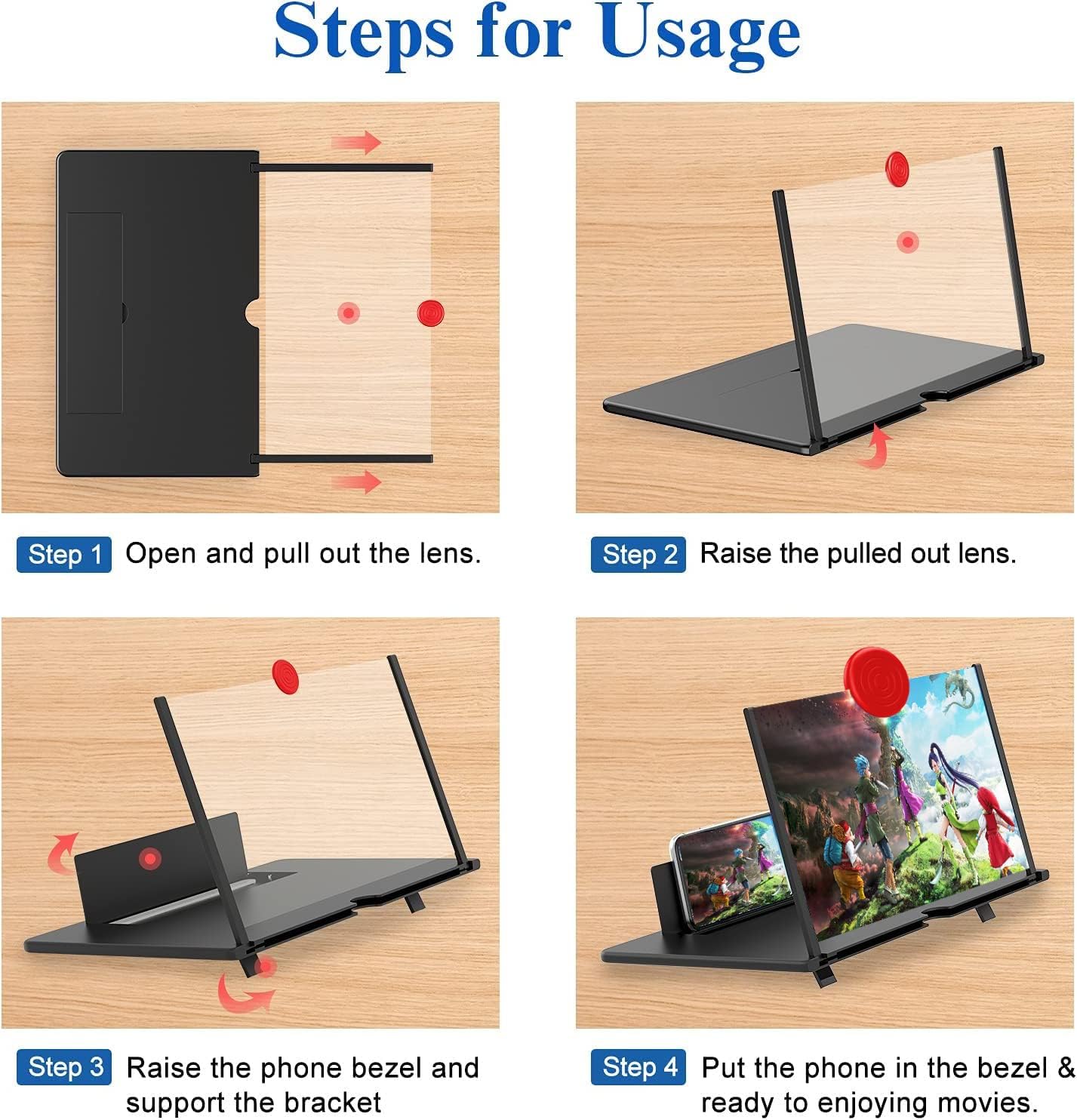 Frendorf | 16 Zoll Telefon Bildschirm Vergrößerungsglas Für Filme, Videos Und Spiele