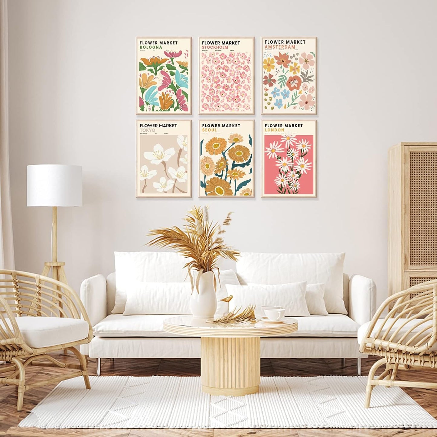 Blossom Flower Market Leinwandposter