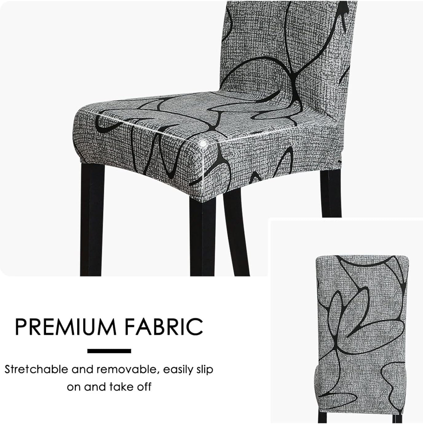 Dehnbare Stuhlhusse, Bedruckte Dehnbare Esszimmer-Stuhlhusse