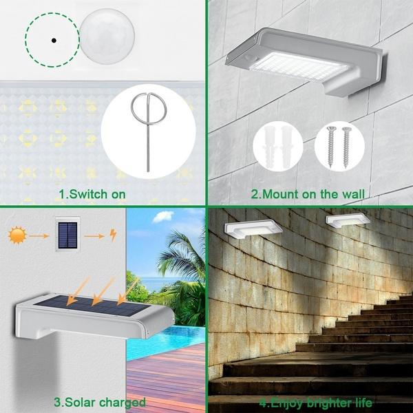 Frendorf | 72 LED Solar Bewegungsmelder Licht Solar Wandlicht