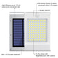 Frendorf | 72 LED Solar Bewegungsmelder Licht Solar Wandlicht