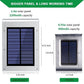 Frendorf | 72 LED Solar Bewegungsmelder Licht Solar Wandlicht