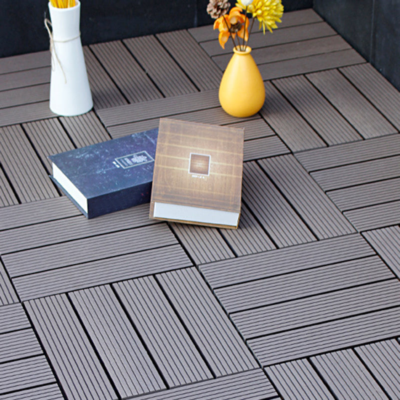 Frendorf | 12" X 12" 4-Slat Quadrat Deck-/Patio Bodenfliesen Schnapp-Installation Bodenbrettfliesen