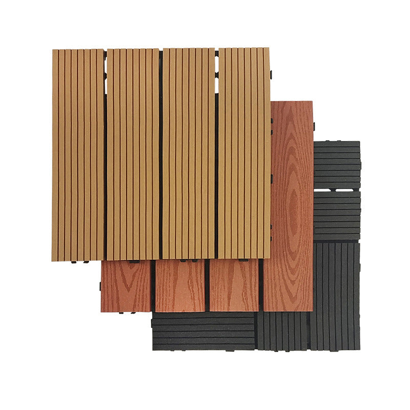 Frendorf | 12" X 12" 4-Slat Quadrat Deck-/Patio Bodenfliesen Schnapp-Installation Bodenbrettfliesen