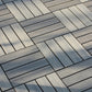 Frendorf | 12" X 12" 4-Slat Quadrat PVC Bodenfliesen Snap-Fit Installation Bodenplattenfliesen