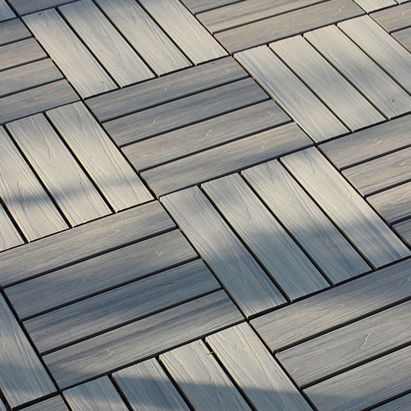 Frendorf | 12" X 12" 4-Slat Quadrat PVC Bodenfliesen Snap-Fit Installation Bodenplattenfliesen