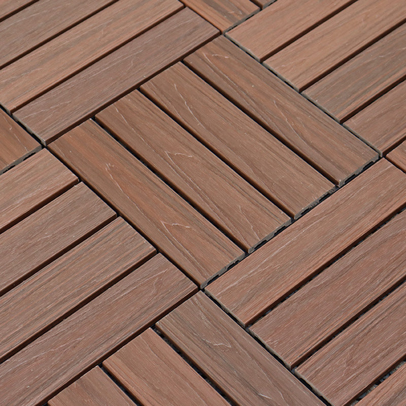 Frendorf | 12" X 12" 4-Slat Quadrat PVC Bodenfliesen Snap-Fit Installation Bodenplattenfliesen