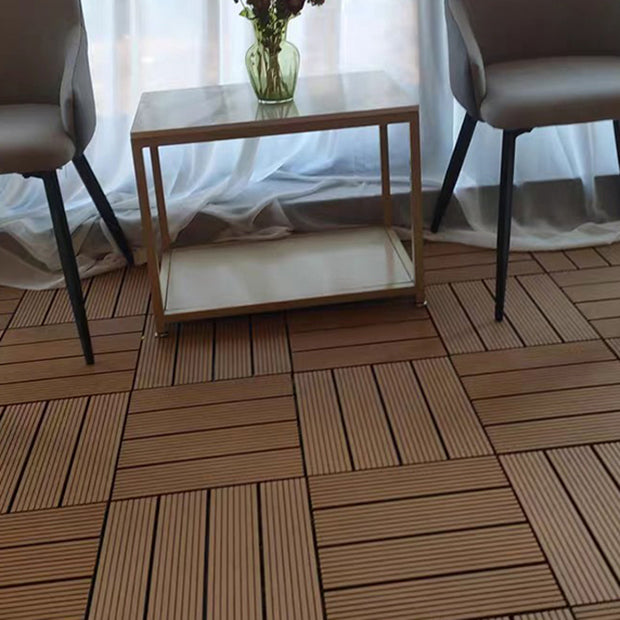 Frendorf | Verbund Quadrat Terrassenfliesen Interlocking Gestreift Muster Patio Bodenfliesen
