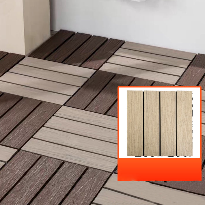 Frendorf | Verbund Quadrat Terrassenfliesen Interlocking Gestreift Muster Patio Bodenfliesen