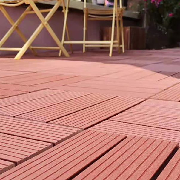 Frendorf | Verbund Quadrat Terrassenfliesen Interlocking Gestreift Muster Patio Bodenfliesen