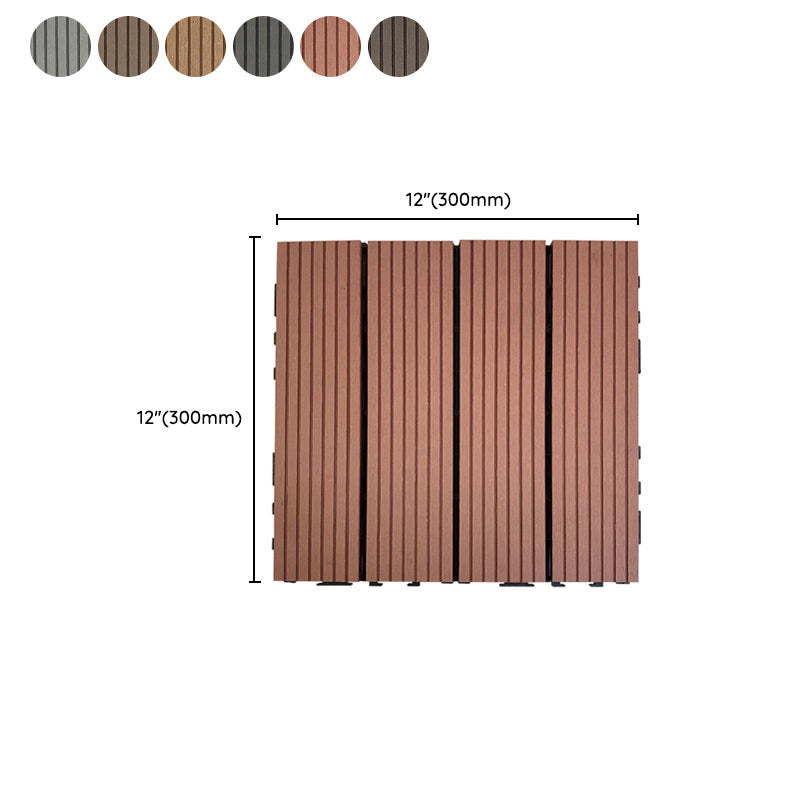 Frendorf | Verbund Quadrat Terrassenfliesen Interlocking Gestreift Muster Patio Bodenfliesen