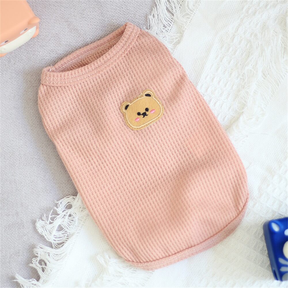 Adorables Waffle Knit Bärenhundshirt – Gemütlich und Stilvoll für Jeden Tag