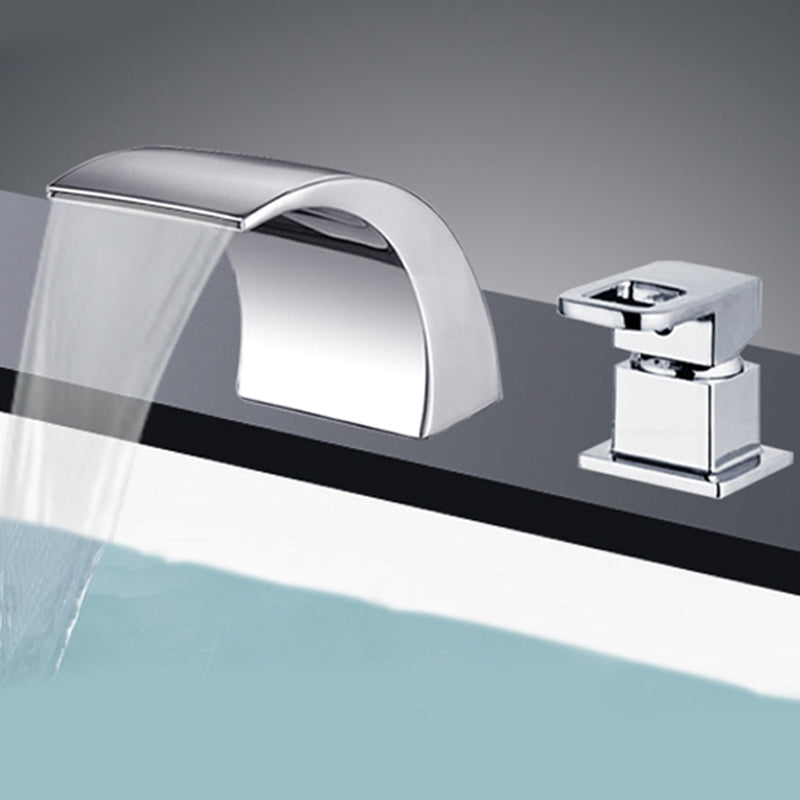 Frendorf | Moderner Messing Roman Badewannenarmatur Wasserfallauslauf Badewannenarmatur