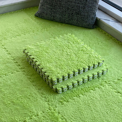 Frendorf | Moderne Teppichfliesen Level Loop Stecksystem Quadrat Schlafzimmer Teppichfliesen