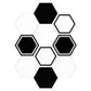 Frendorf | Plastik-Mosaikfliesen-Tapete hexagonal zum Aufkleben und Entfernen Rückwandfliese