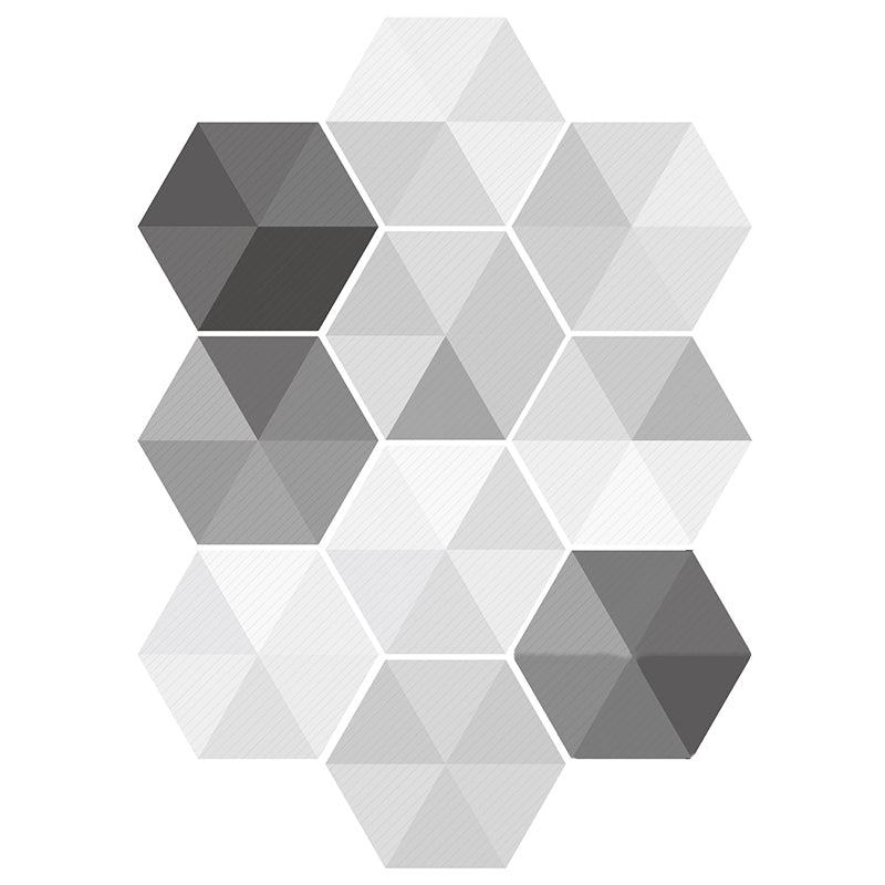 Frendorf | Plastik-Mosaikfliesen-Tapete hexagonal zum Aufkleben und Entfernen Rückwandfliese