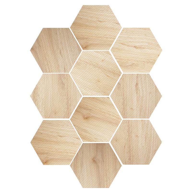 Frendorf | Plastik-Mosaikfliesen-Tapete hexagonal zum Aufkleben und Entfernen Rückwandfliese