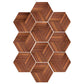Frendorf | Plastik-Mosaikfliesen-Tapete hexagonal zum Aufkleben und Entfernen Rückwandfliese