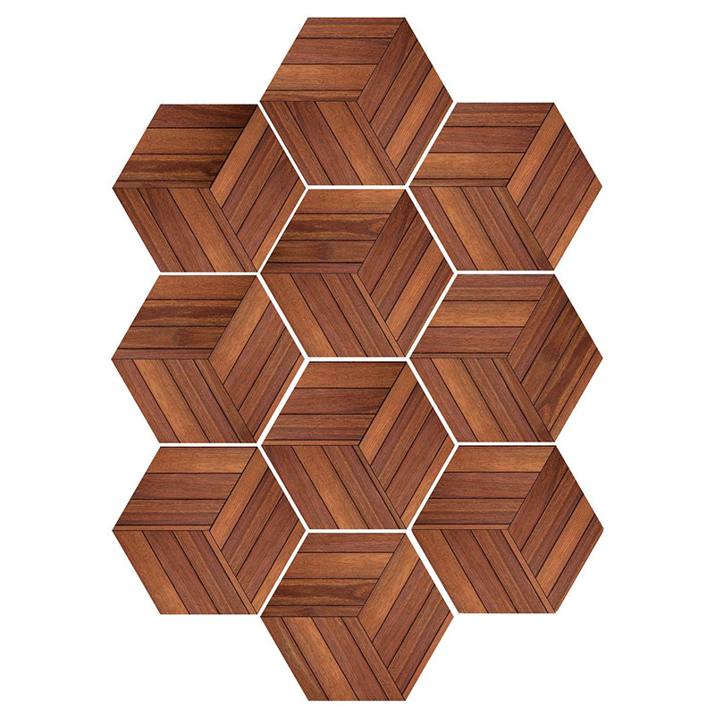 Frendorf | Plastik-Mosaikfliesen-Tapete hexagonal zum Aufkleben und Entfernen Rückwandfliese