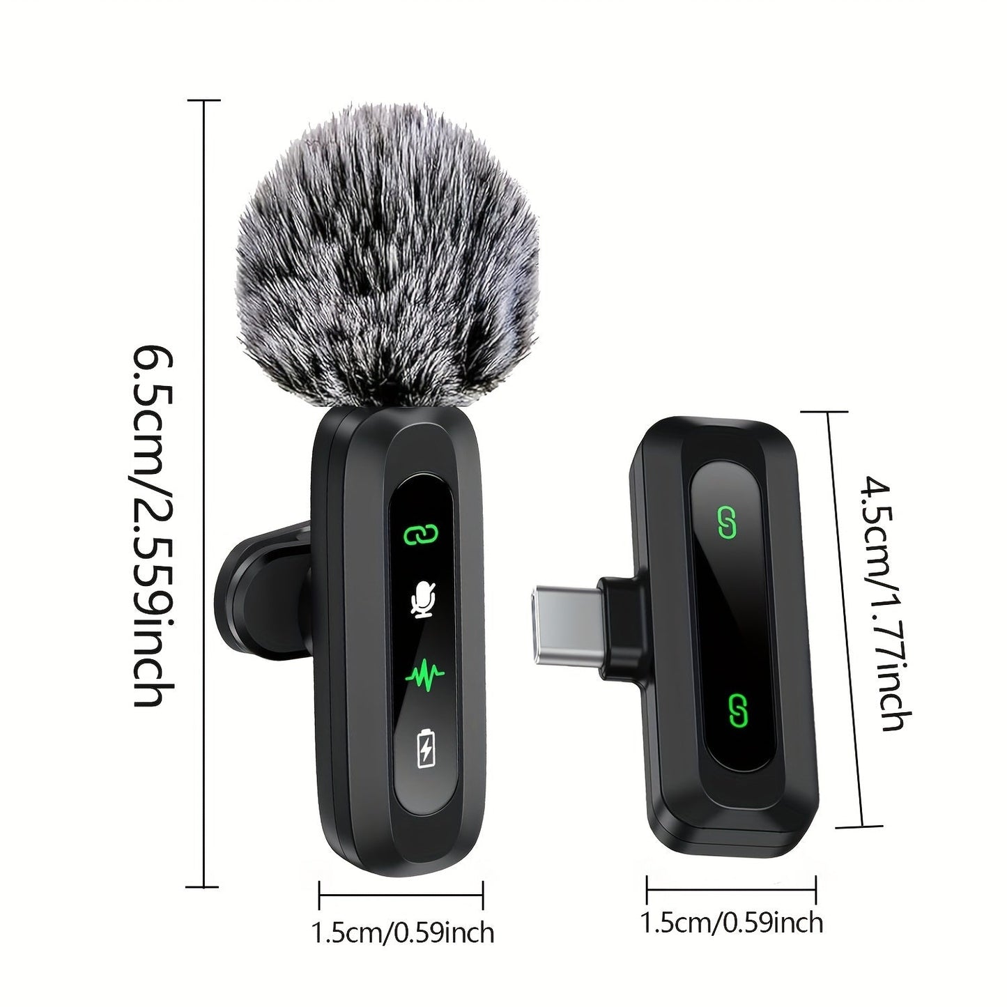 Frendorf | SoundClip Wireless Lavalier Mikrofon - Für Smartphones und Tablets