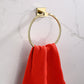 Frendorf | Gold Modernes Badezimmer-Set, Poliertes Gold, 4 Teile, Handtuchhalter, Papierhalter