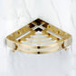 Frendorf | Gold Modernes Badezimmer-Set, Poliertes Gold, 4 Teile, Handtuchhalter, Papierhalter