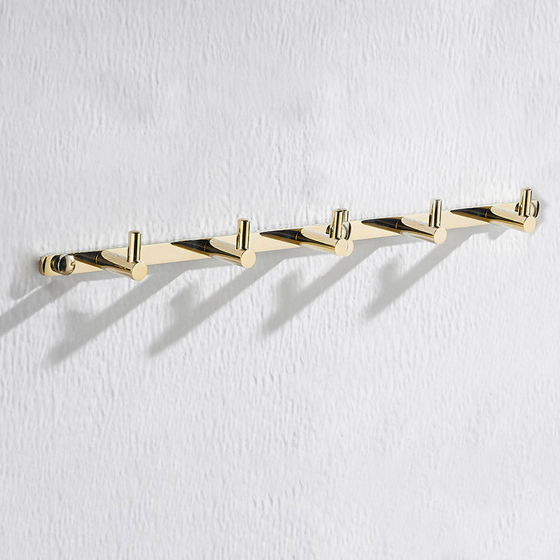 Frendorf | Gold Modernes Badezimmer-Set, Poliertes Gold, 4 Teile, Handtuchhalter, Papierhalter