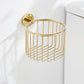 Frendorf | Gold Modernes Badezimmer-Set, Poliertes Gold, 4 Teile, Handtuchhalter, Papierhalter