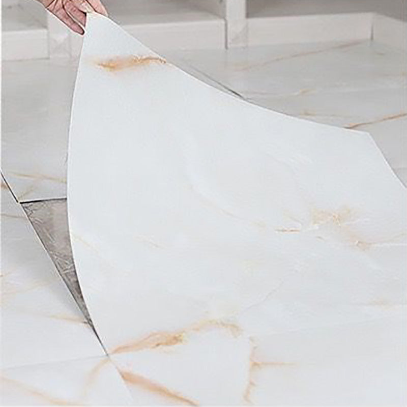 Frendorf | Home Indoor Vinylboden Peel and Stick Marmor-Druck Quadrat PVC-Bodenbelag
