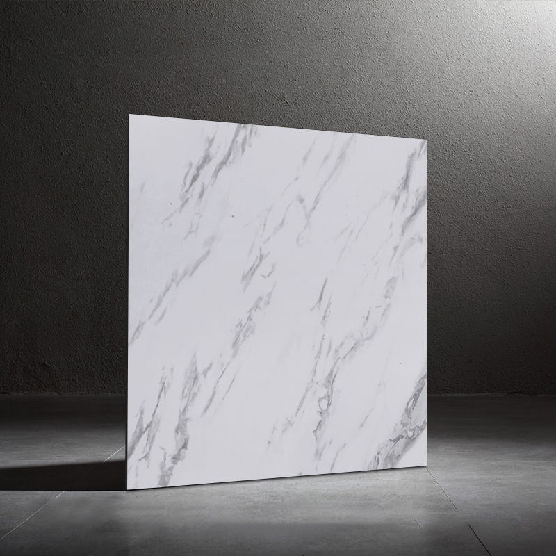Frendorf | Home Indoor Vinylboden Peel and Stick Marmor-Druck Quadrat PVC-Bodenbelag