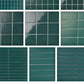 Frendorf | Quadrat Mosaik Peel & Stick Fliese in Grün Wasserbeständige Mosaikfliese