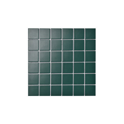 Frendorf | Quadrat Mosaik Peel & Stick Fliese in Grün Wasserbeständige Mosaikfliese
