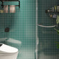 Frendorf | Quadrat Mosaik Peel & Stick Fliese in Grün Wasserbeständige Mosaikfliese