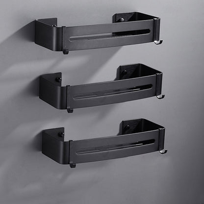 Frendorf | Matt Schwarz Modernes Badzubehör Set, Set von 3, Badregal