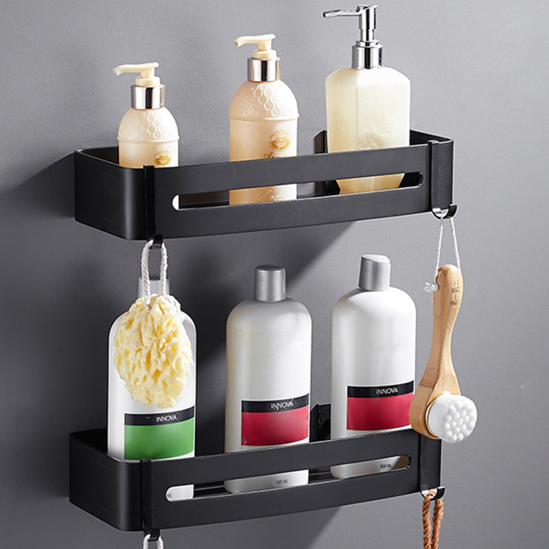 Frendorf | Matt Schwarz Modernes Badzubehör Set, Set von 3, Badregal