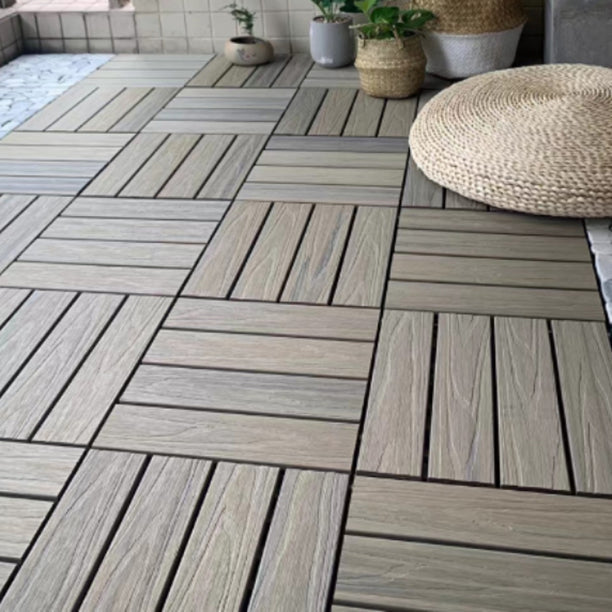 Frendorf | Deck Planke Loose Lay Holzfußbodenfliesen Garten Außenfußboden