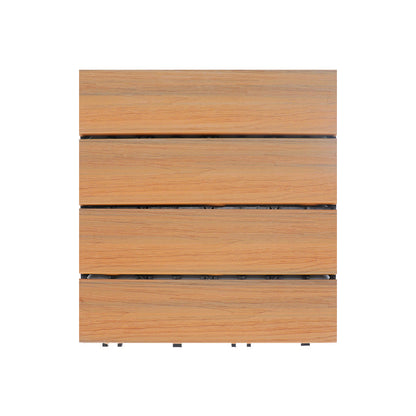 Frendorf | Deck Planke Loose Lay Holzfußbodenfliesen Garten Außenfußboden